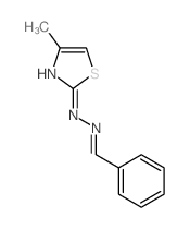 Benzaldehyde,2-(4-methyl-2-thiazolyl)hydrazone结构式