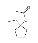 1-ethylcyclopentyl acetate结构式