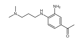 2-Amino-4-acetyl-N-(3-dimethylaminopropyl)-anilin结构式