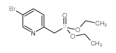 2-(diethylphosphonylmethyl)-5-bromopyridine structure