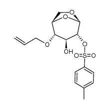 4-O-Allyl-1,6-anhydro-2-O-tosyl-β-D-glucopyranose结构式