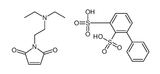 1-[2-(diethylamino)ethyl]pyrrole-2,5-dione,3-phenylbenzene-1,2-disulfonic acid结构式