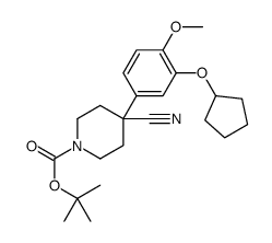 1-BOC-4-CYANO-4-[3-(CYCLOPENTYLOXY)-4-METHOXYPHENYL]-PIPERIDINE picture