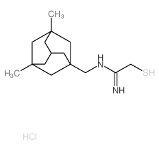 Acetamidine, N-((3,5-dimethyl)-1-adamantyl)methyl-2-mercapto-, HCl picture