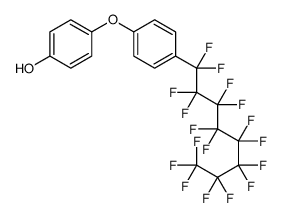 4-[4-(1,1,2,2,3,3,4,4,5,5,6,6,7,7,8,8,8-heptadecafluorooctyl)phenoxy]phenol结构式