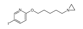 2-{[5-(1-aziridinyl)pentyl]oxy}-5-iodopyridine结构式