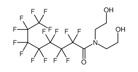 2,2,3,3,4,4,5,5,6,6,7,7,8,8,8-pentadecafluoro-N,N-bis(2-hydroxyethyl)octanamide Structure