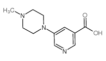 5-(4-METHYLPIPERAZIN-1-YL)NICOTINIC ACID Structure