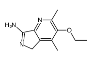 3-ethoxy-2,4-dimethyl-5H-pyrrolo[3,4-b]pyridine-7-amine结构式
