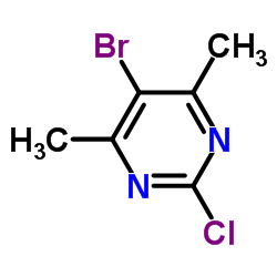 5-Bromo-2-chloro-4,6-dimethylpyrimidine Structure