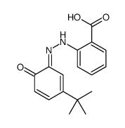 2-[2-(3-tert-butyl-6-oxocyclohexa-2,4-dien-1-ylidene)hydrazinyl]benzoic acid结构式