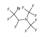 N,N-Bis-trifluormethyl-(2-brom-1,2,2-trifluor-ethyl)-amin结构式