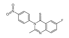 6-fluoro-2-methyl-3-(4-nitrophenyl)quinazoline-4-thione Structure