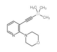 4-(3-三甲基甲硅烷乙炔-2-吡啶)-吗啉结构式