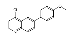 4-chloro-6-(4-methoxyphenyl)quinoline结构式