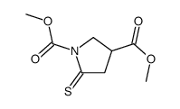 1,3-Pyrrolidinedicarboxylic acid,5-thioxo-,dimethyl ester (9CI) Structure