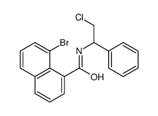 8-bromo-N-(2-chloro-1-phenylethyl)naphthalene-1-carboxamide结构式
