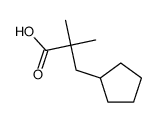 3-cyclopentyl-2,2-dimethylpropanoic acid Structure