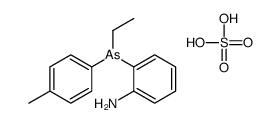 2-[ethyl-(4-methylphenyl)arsanyl]aniline,sulfuric acid Structure