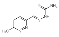 [(6-methylpyridazin-3-yl)methylideneamino]thiourea结构式