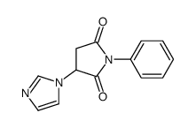 3-imidazol-1-yl-1-phenylpyrrolidine-2,5-dione结构式