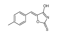 5-[(4-methylphenyl)methylidene]-2-sulfanylidene-1,3-oxazolidin-4-one Structure