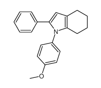 1-(4-methoxyphenyl)-2-phenyl-4,5,6,7-tetrahydroindole结构式