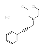 N,N-bis(2-chloroethyl)-3-phenyl-prop-2-yn-1-amine Structure