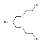 1,3-bis(2-hydroxyethylsulfanyl)propan-2-ol结构式