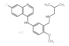 4-Quinolinamine,7-chloro-N-[4-methoxy-3-[[(2-methylpropyl)amino]methyl]phenyl]-, hydrochloride(1:2) picture