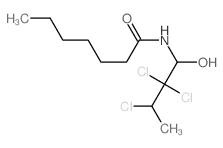 N-(2,2,3-trichloro-1-hydroxy-butyl)heptanamide结构式