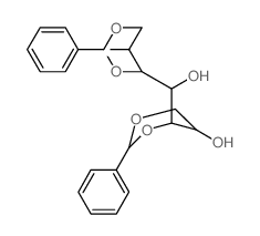4-[hydroxy-(5-hydroxy-2-phenyl-1,3-dioxan-4-yl)methyl]-2-phenyl-1,3-dioxan-5-ol结构式