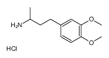 4-(3,4-dimethoxyphenyl)butan-2-amine,hydrochloride结构式