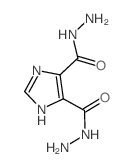 1H-Imidazole-4,5-dicarboxylicacid, dihydrazide (9CI) Structure