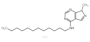 N-dodecyl-9-methyl-2,4,8,9-tetrazabicyclo[4.3.0]nona-1,3,5,7-tetraen-5-amine结构式