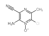 5-chloro-4-hydroxy-3-imino-6-methyl-pyrazine-2-carbonitrile结构式