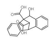 5,10-Methano-10H-dibenzo[a,d]cycloheptene-10,12-dicarboxylicacid, 5,11-dihydro-11-hydroxy- Structure