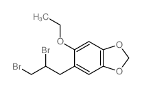 1,3-Benzodioxole,5-(2,3-dibromopropyl)-6-ethoxy-结构式