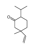 5-ethenyl-5-methyl-2-propan-2-ylcyclohexan-1-one结构式