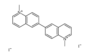1-methyl-6-(1-methylquinolin-1-ium-6-yl)quinolin-1-ium,diiodide结构式