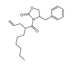 (4R)-3-[(2S)-1-Oxo-2-(2-propenyl)octyl]-4-benzyl-2-oxazolidinone structure