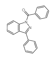 Methanone, phenyl(3-phenyl-1H-indazol-1-yl)- Structure