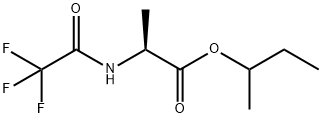 N-(Trifluoroacetyl)-L-alanine 1-methylpropyl ester结构式