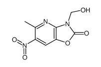 3-(hydroxymethyl)-5-methyl-6-nitro-[1,3]oxazolo[4,5-b]pyridin-2-one结构式