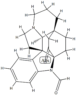 (2α,5α)-3-Oxoaspidofractinine-1-carbaldehyde结构式