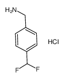 (4-(二氟甲基)苯基)甲胺盐酸盐结构式