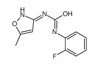 1-(2-fluorophenyl)-3-(5-methyl-1,2-oxazol-3-yl)urea结构式