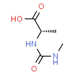 L-Alanine,N-[(methylamino)carbonyl]-(9CI) structure