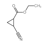 2-氰基环丙烷-1-羧酸乙酯结构式