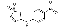 N-(4-nitrophenyl)-1,1-dioxo-2,3-dihydrothiophen-3-amine结构式